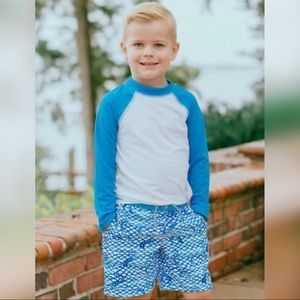 NWT Cabana Life Boys Swim Short SPF 50+ Rashguard